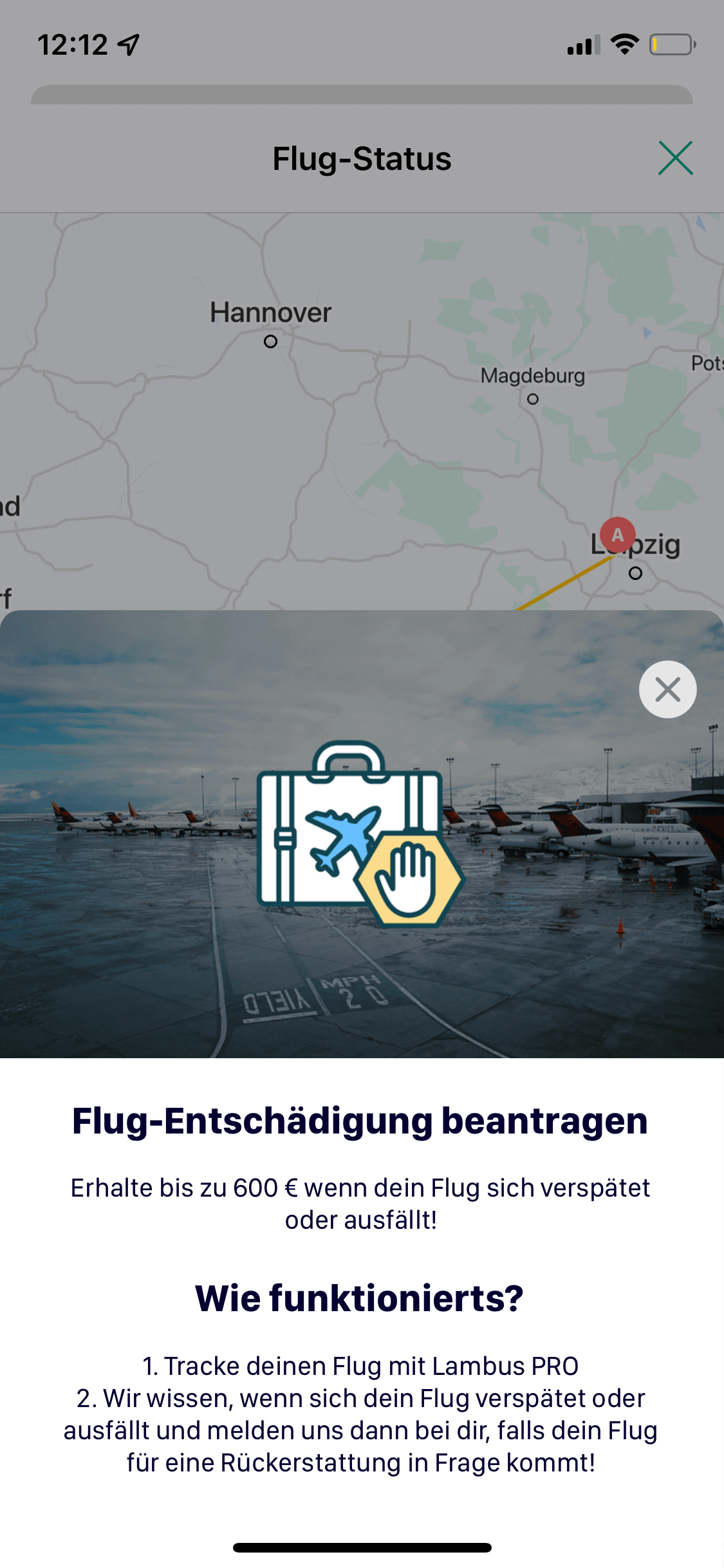 Flug-Entschädigung.